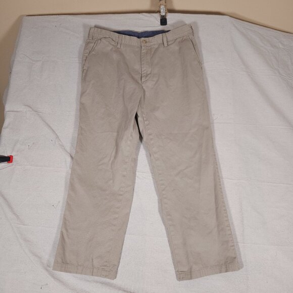 Nautica Classic Fit The Deck Pant Straight Leg Khaki Pants 38x30 RUNS SMALL - Picture 1 of 16